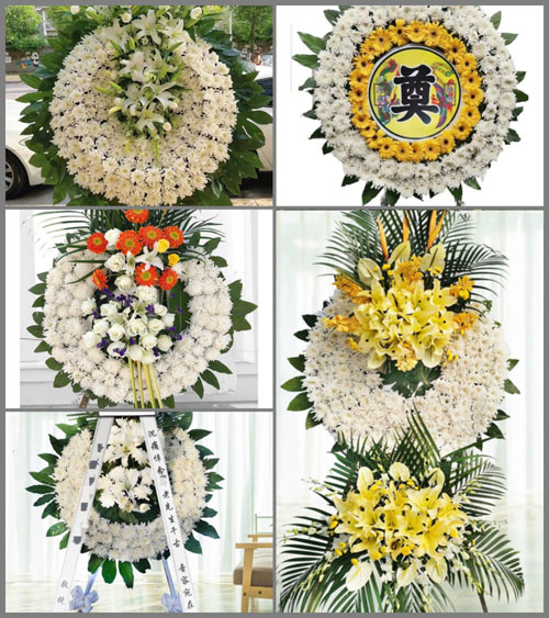 山东青岛黄岛区海青镇蔡东村花圈速递